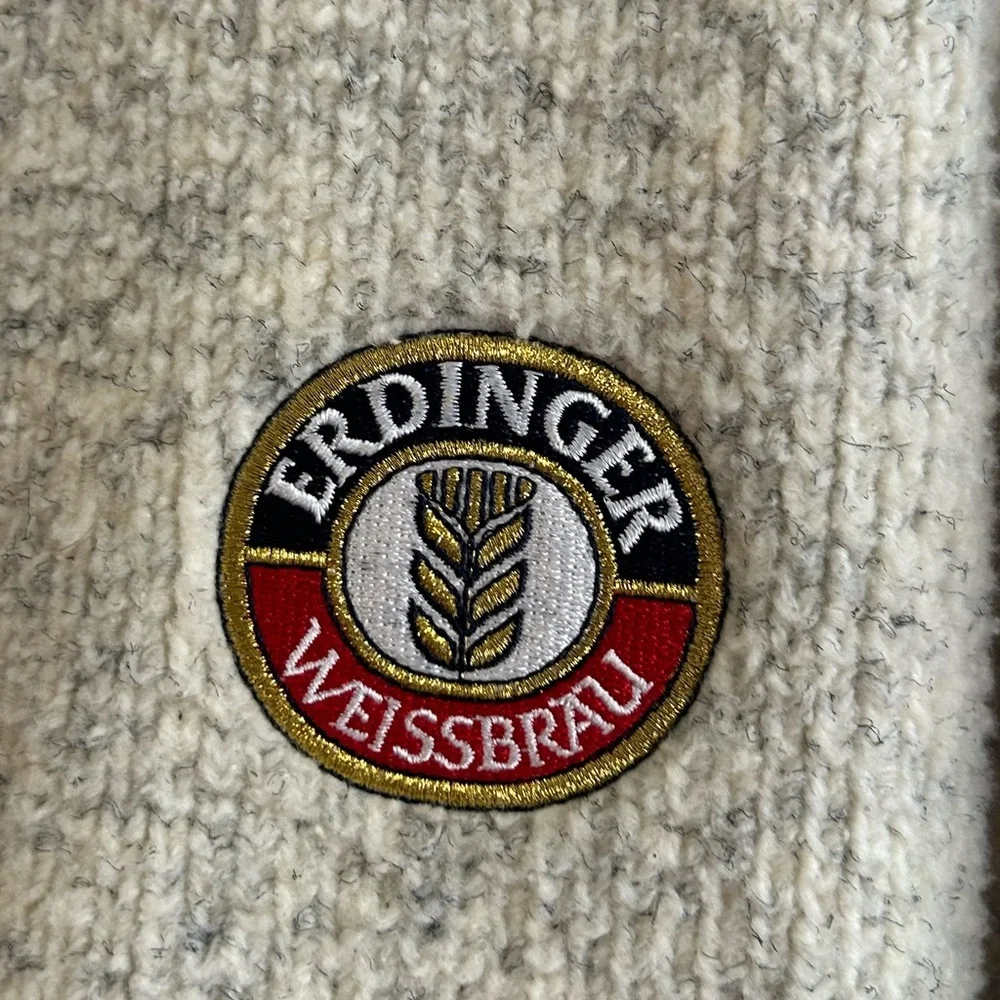 Erdinger Weissbier vtg . Fleece pullover sz Large